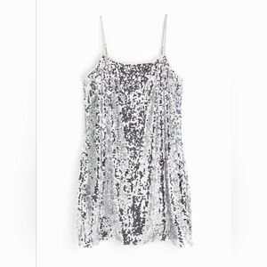 Silver Sequin Mini Dress - HM Divided XXS XS